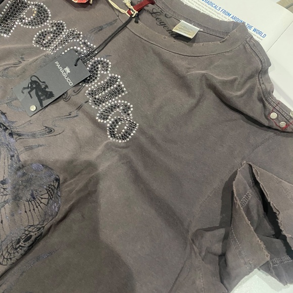 Parasuco Vintage Weekend Warrior Embellished Tee Sz 2X - Picture 13 of 14